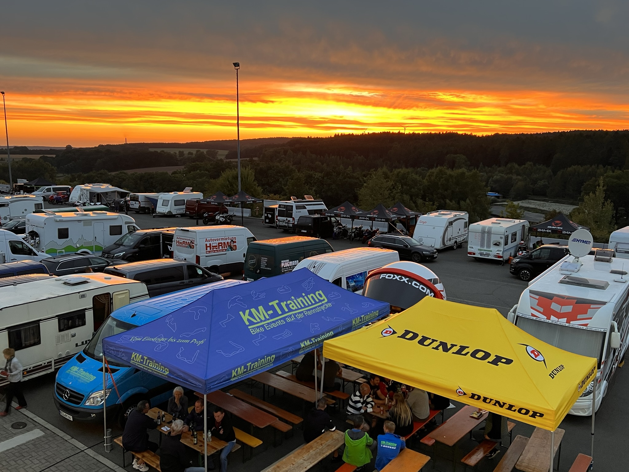 Sonnenuntergang am Sachsenring
